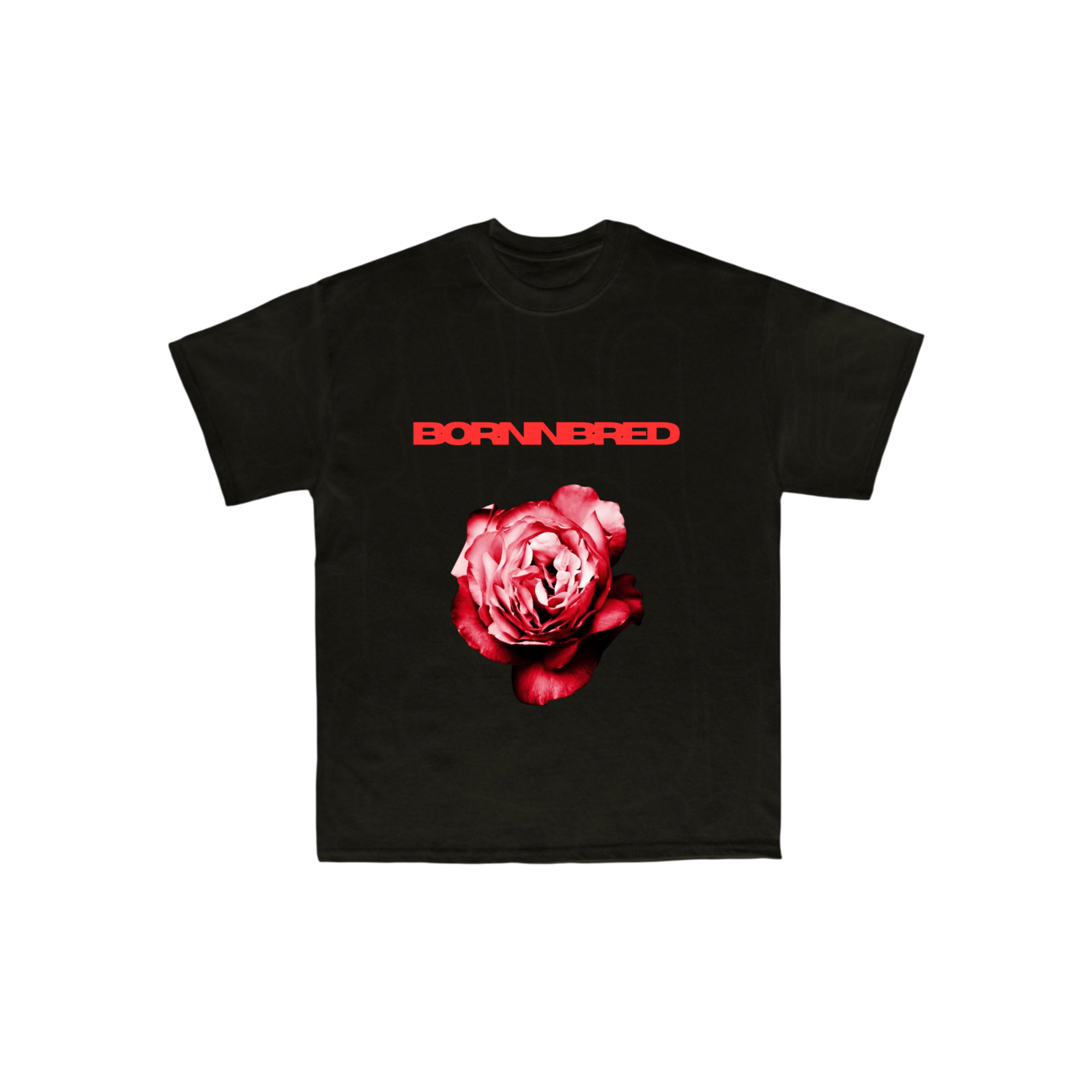 BNB black blood rose tee